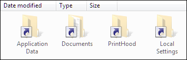 Picture of hidden, old-named system folders
